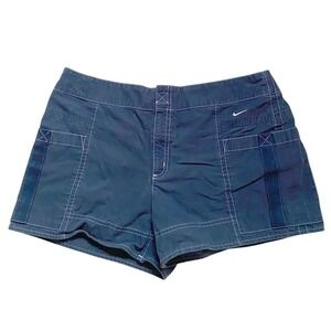 Y2K Nike Micro Blue Board Shorts Medium Skater Surf 90s Retro 2000s Athletic Run